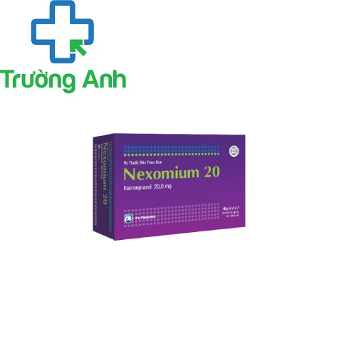 Nexomium 20 - Thuốc trị trào ngược dạ dày thực quản của PV Pharma