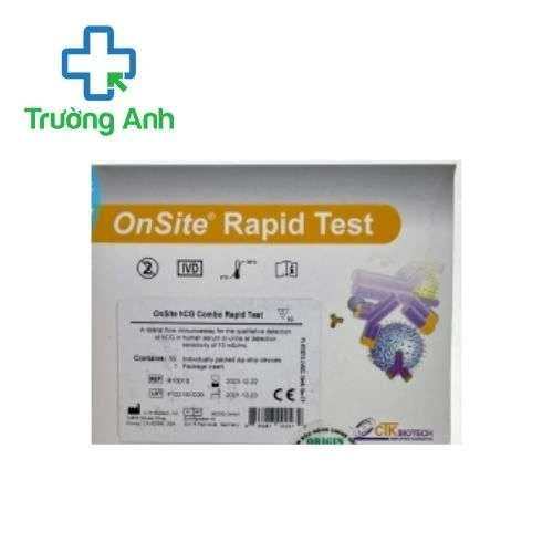 OnSite hCG Combo Rapid Test (50 test) - Phát hiện thai sớm dành cho phụ nữ
