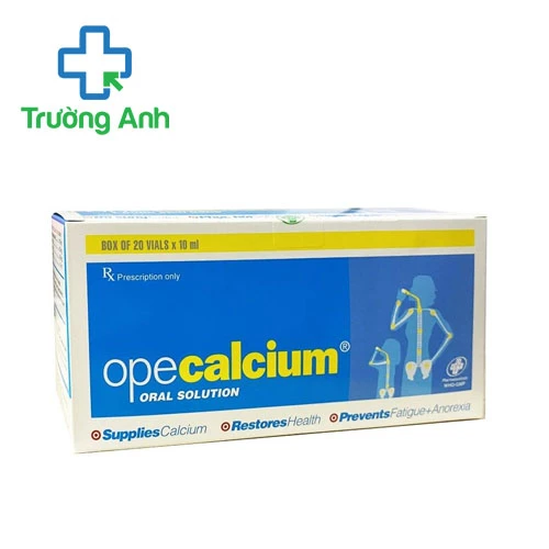 Opecalcium Oral Solution 10ml OPV - Thuốc dự phòng và điều trị thiếu calci