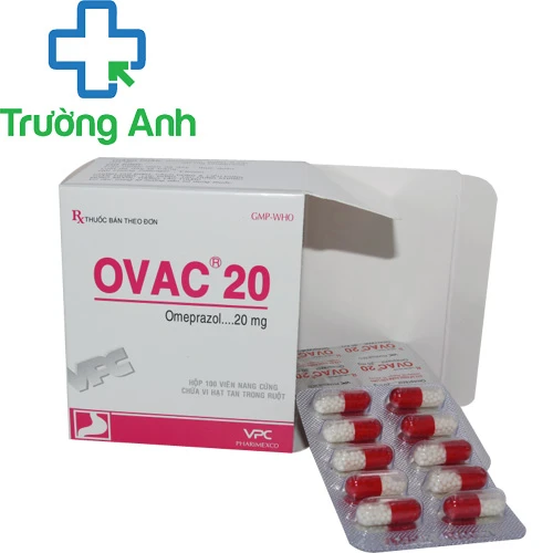 Ovac - 20 - Thuốc điều trị viêm loét dạ dày tá tràng của Cửu Long