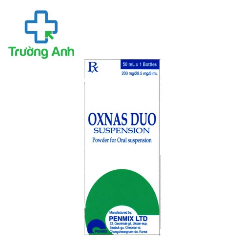 Oxnas Duo Suspension 200mg/28,5mg Penmix - Thuốc trị nhiễm khuẩn