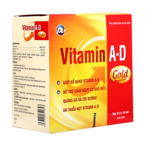 Vitamin A-D Gold PV có tác dụng gì trong việc bổ sung vitamin A và D?
