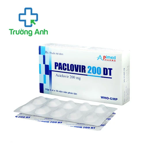 Paclovir 200 DT - Thuốc điều trị nhiễm Herpes sinh dục của Apimed