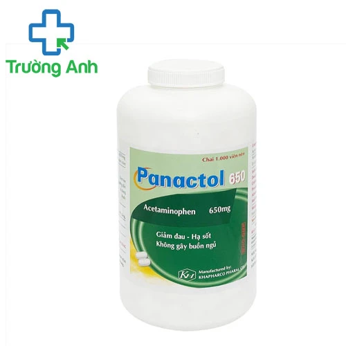 Panactol 650 Khapharco - Thuốc giảm đau, hạ sốt hiệu quả