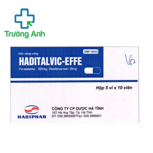 Haditalvic-Effe Hadiphar - Thuốc giảm đau, hạ sốt hiệu quả