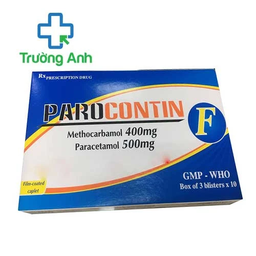 Parocontin F Tipharco - Thuốc giảm đau, hạ sốt hiệu quả