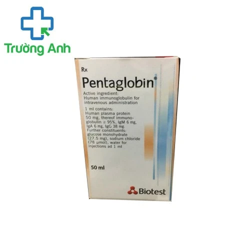 Pentaglobin 50ml Biotest - Thuốc tăng cường hệ miễn dịch của Đức