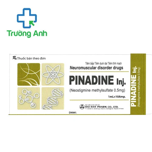 Pinadine Inj 0,5mg/ml Dai Han Pharm - Thuốc trị nhược cơ hiệu quả