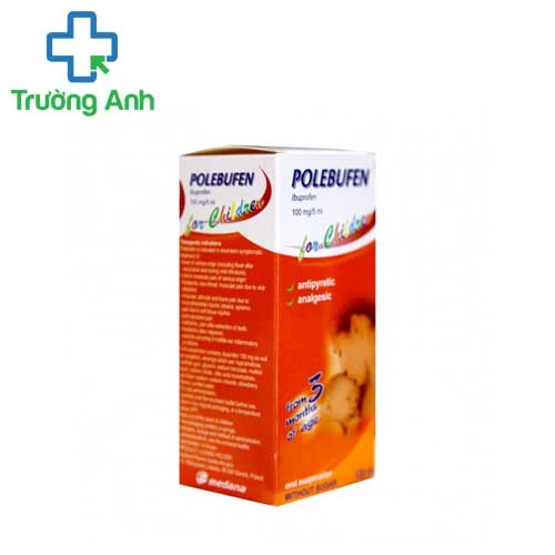 Polebufen 100mg/5ml Medana (120ml)- Thuốc giảm đau hạ sốt cho trẻ