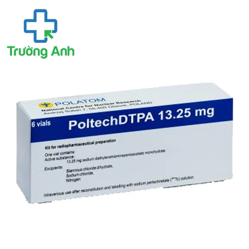 PoltechDTPA 13,25mg - Thuốc dùng để chụp xạ hình thận