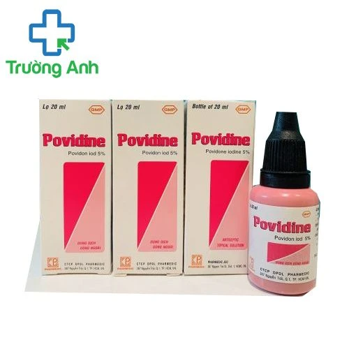 Povidine 5% 20ml Pharmedic - Thuốc sát trùng vùng da quanh mắt 