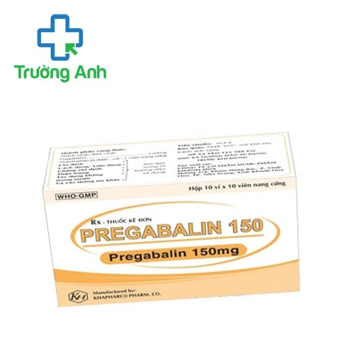 Pregabalin 150 Khapharco - Thuốc điều trị đau dây thần kinh dạng uống