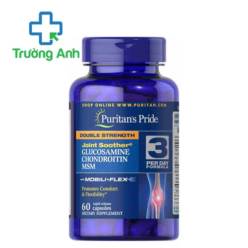 Puritan's Pride Double strength glucosamine số 3 (60 viên) - Tăng cường sức khỏe xương khớp