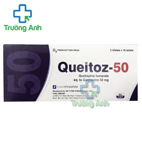 Queitoz-50 - Thuốc điều trị tâm thần phân liệt của Davipharm