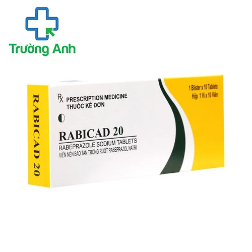 Rabicad 20 Cadila - Thuốc trị viêm loét dạ dày của Ấn Độ