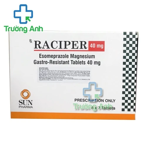 Raciper 40 - Thuốc điều trị viêm loét dạ dày tá tràng của Ấn Độ