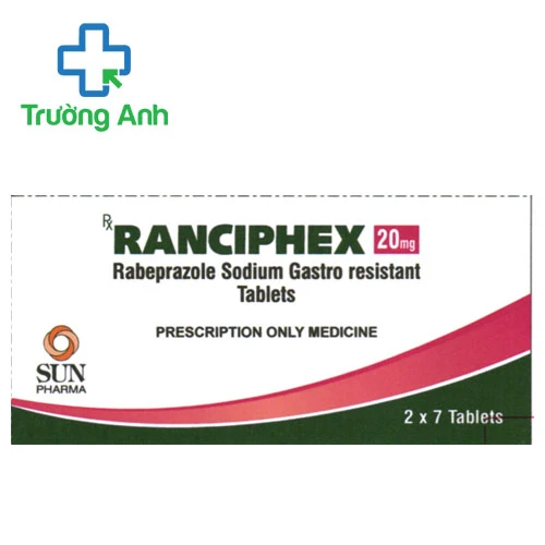 Ranciphex 20mg - Thuốc trị viêm loét dạ dày của Sun Pharma