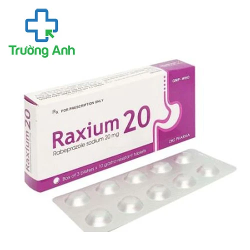 Raxium 20 DHG Pharma - Thuốc điều trị trào ngược dạ dày hiệu quả