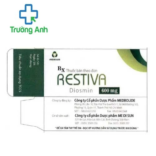 Restiva - Thuốc điều trị suy tĩnh mạch hiệu quả của Medisun