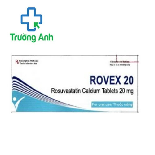 Rovex 20 - Thuốc điều trị tăng cholesterol trong máu hiệu quả