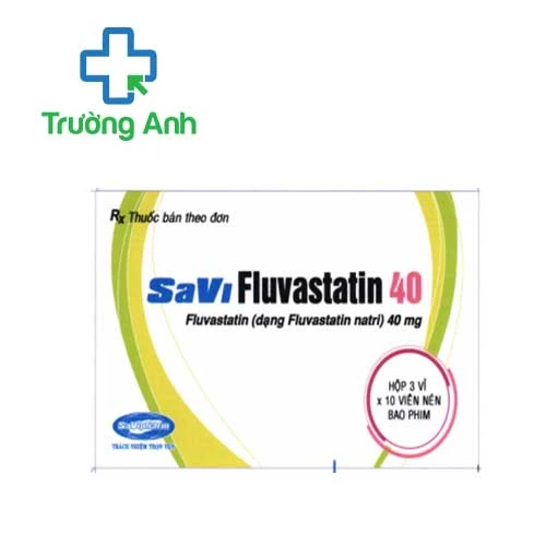 Savi Fluvastatin 40 - Thuốc trị tăng cholesterol hiệu quả