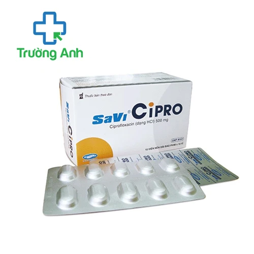 SaViCipro 500mg Savi - Thuốc điều trị nhiễm khuẩn hiệu quả