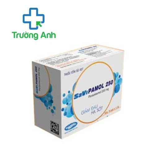SaViPamol 250 Savipharm - Thuốc giảm đau, hạ sốt hiệu quả