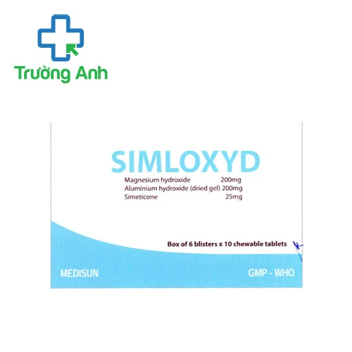Simloxyd Medisun - Thuốc điều trị viêm loét dạ dày hiệu quả