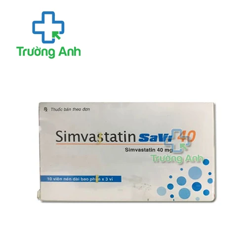 Simvastatin Savi 40 - Thuốc điều trị tăng cholesterol hiệu quả