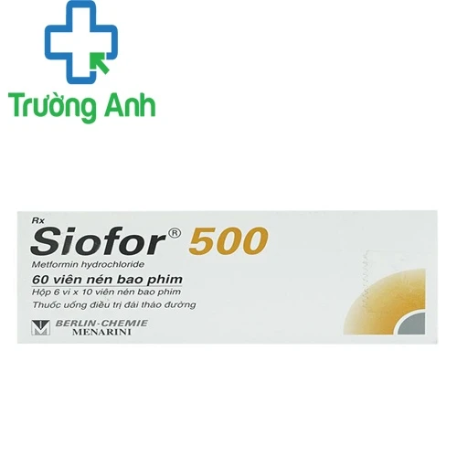 Siofor 500 Berlin-Chemie Menarini - Thuốc trị đái tháo đường
