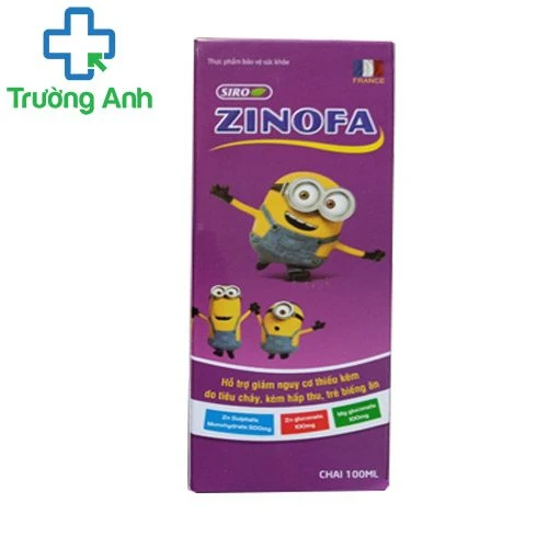 Siro Zinofa - Dùng cho trẻ còi xương, suy dinh dưỡng hiệu quả