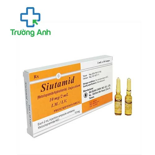 Siutamid Injection 10mg/2ml Siu Guan Chem - Thuốc chống nôn 
