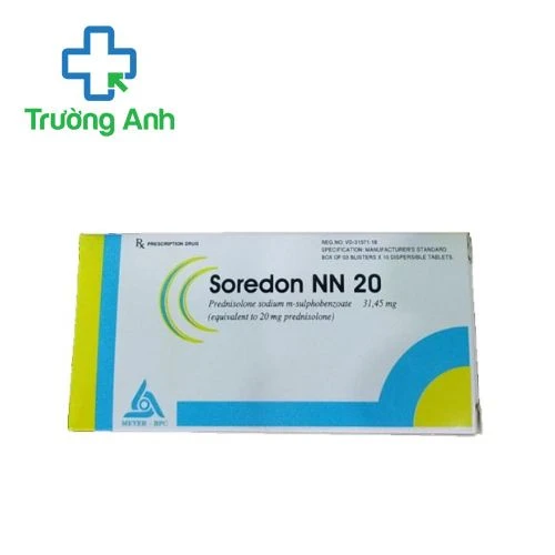 Soredon NN 20 Meyer - BPC - Điều trị ngắn hạn hoặc lâu dài như liệu pháp glucocorticoid