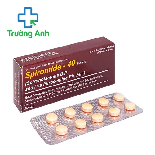 Spiromide-40 Searle - Thuốc điều trị chứng phù nề hiệu quả
