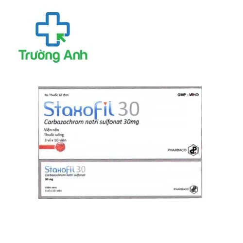 Staxofil 30 Pharbaco - Thuốc cầm máu hiệu quả và nhanh chóng