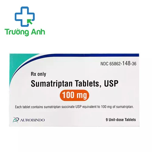 Sumatriptan Tablets 100mg Aurobindo - Thuốc trị bệnh đau nửa đầu