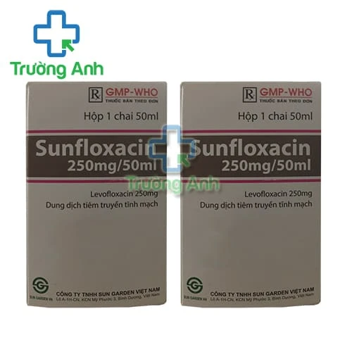 Sunfloxacin 250mg/50ml - Thuốc trị nhiễm khuẩn của Sun Garden