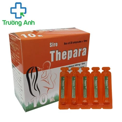 Thepara 300mg/10ml Hadiphar - Thuốc giảm đau, hạ sốt cho trẻ em