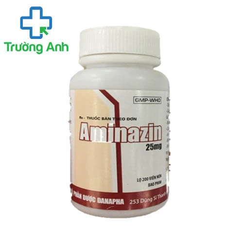 Aminazin 25mg Danapha (lọ 200 viên) - Thuốc điều trị rối loạn tâm thần