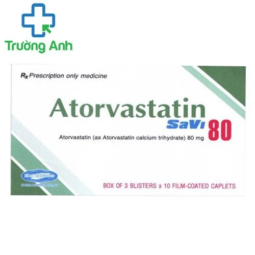 Atorvastatin Savi 80 - Thuốc điều trị tăng cholesterol hiệu quả
