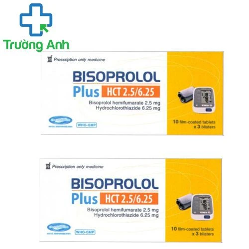 Bisoprolol Plus HCT 2.5/6.25 Savipharm - Thuốc trị tăng huyết áp