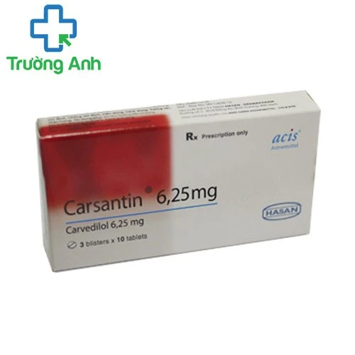 Carsantin 6,25mg - Thuốc điều trị tăng huyết áp hiệu quả