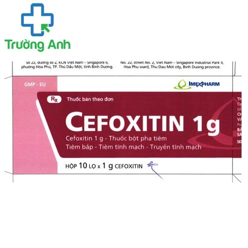 Cefoxitin 1g Imexpharm - Thuốc kháng sinh trị nhiễm khuẩn