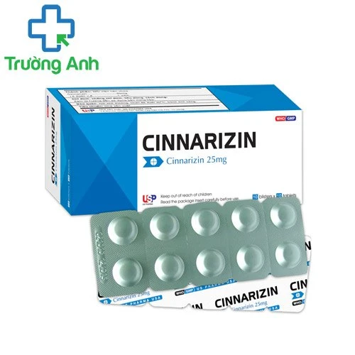 Cinnarizin USP - Thuốc điều trị rối loạn tuần hoàn não hiệu quả 