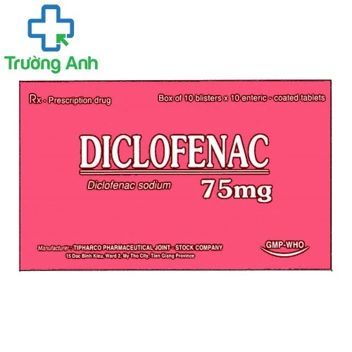 Diclofenac 75mg Tipharco - Thuốc giảm đau, chống viêm