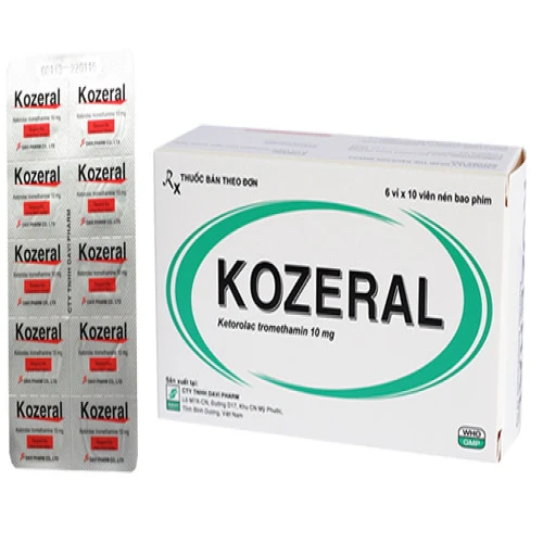 Kozeral - Thuốc giảm đau sau phẫu thuật hiệu quả của Davipharm