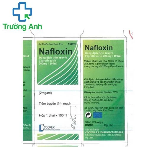 Nafloxin solution for infusion 200mg/100ml- Thuốc trị nhiễm khuẩn
