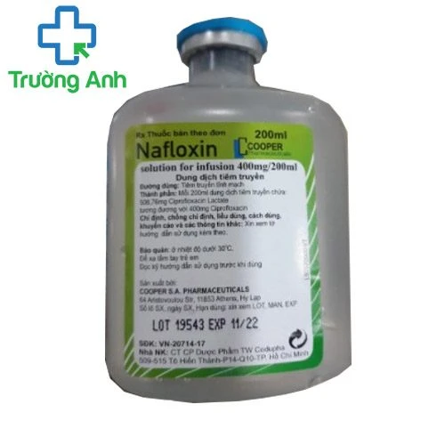 Nafloxin solution for infusion 400mg/200ml- Thuốc trị nhiễm khuẩn