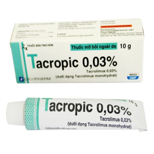 Tacropic 0,03% - Thuốc mỡ điều trị viêm da dị ứng của Davipharm