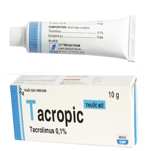 Thuốc mỡ Tacropic 0,1% - Thuốc điều trị viêm da dị ứng của Davipharm